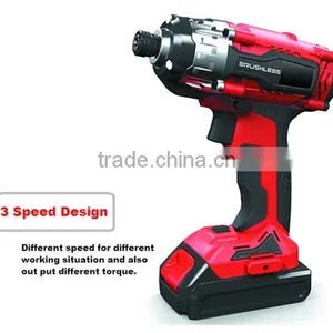 18V Lithium Ion Brushless Screwdriver/18V Li-ion Screwdriver/ Lithium Ion Brushless Cordless 3 Speed Screwdriver thumbnail-1