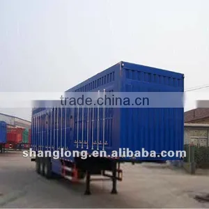 China Manufacturers 3 Axles Cargo Box Trailer thumbnail-1