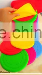 Wholesale Soft & BPA Free Frisbee Bite Resistant Pet Silicone Pet Flying Disc ,Harmless Pet Fris thumbnail-2