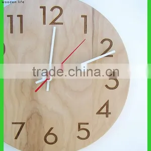Modern Wood Wall Clock Home Decorative Wood Wall Clock Home Goods Wood Wall Clocks thumbnail-2