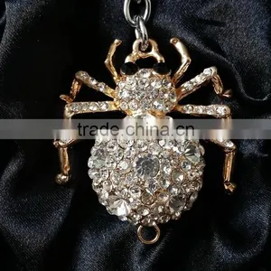 Rhinestones Spider Key Chain,jewelled Key Chain thumbnail-1