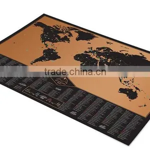 CT-748 New Travel Gift of World Map for Creative Poster Present Black Map thumbnail-1