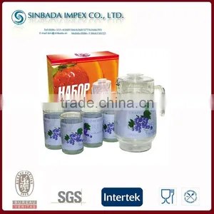 Hot Selling Drinking Set,glass 7pcs Water Set thumbnail-1
