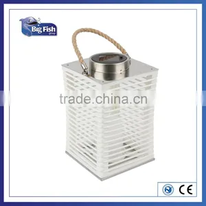 Solar Powered Square Rattan Light for Decoration Solar Lantern Light thumbnail-1