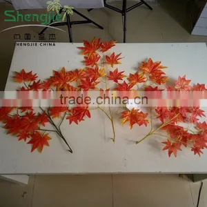 CHY070918 Artificial Red Maple Tree Leaf Craft thumbnail-3
