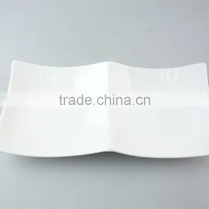Unique White Porcelain Plate, Two Part Porcelain Dish With Cheap Price thumbnail-2