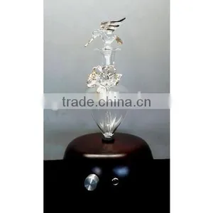 Elegant Wooden and Glass LED Aroma Diffuser Nebulization Essential Oil Diffuser thumbnail-1
