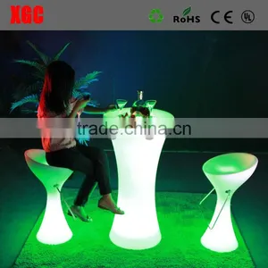 Glowing White Color Cocktail Table for Birthday Party thumbnail-5
