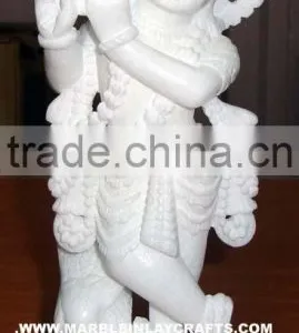 Antique White Krishna Statue thumbnail-1