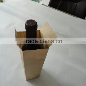 2016 World Modern Kraft Thread Paper Wine Bottle Paper Bags With or Without Handles thumbnail-6