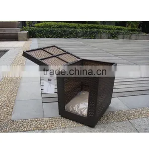 Cheap Flip-open Rattan/wicker Cat House With Raw Material thumbnail-4