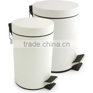 Galvanized Metal Waste Bin Garbage Container thumbnail-1