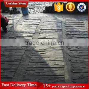 Ledge/Loose Stone Feature Wall, Black Slate Culture Stone Wall Panel thumbnail-4