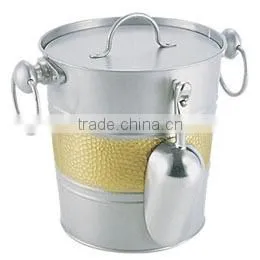 Galvanized Ice Bucket With Scoop thumbnail-1