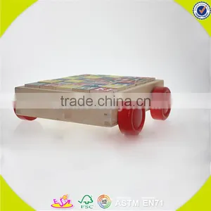 Wholesale Cheap Wooden Block Car Top Fashion Wooden Block Car W13C018 thumbnail-5
