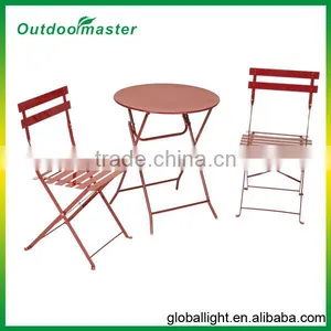 3-Piece Folding Cheap Bistro Set Lemon Green thumbnail-3