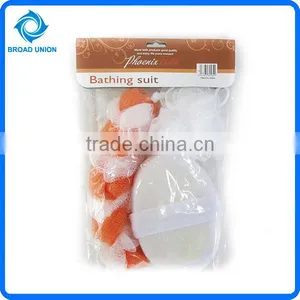 3PC Mesh Bath Ball Sponge Set thumbnail-1