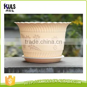 Environmentally Plastic Round Garden Nursery Planter Flower Pot thumbnail-2