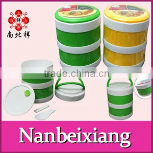 2 Layers Plastic School Lunch Box With Handle thumbnail-1
