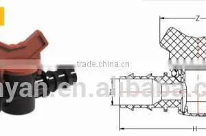 TY High Quality PP Compression Fittings IRRIGATION VALVE Eco-friendly Cheap Price Full Size Factory Price List Discount thumbnail-1