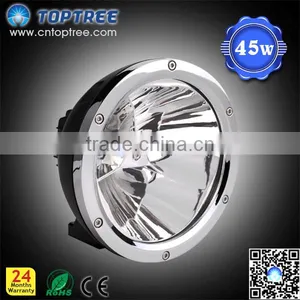 7inch 45W Led Flood Driving Work Light Silver Ring thumbnail-1