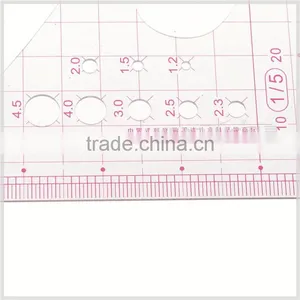 Kearing High Quality 1.2mm Thickness Scale Rulers Sandwich Printing Plastic Rulers1:5 #8515 thumbnail-4