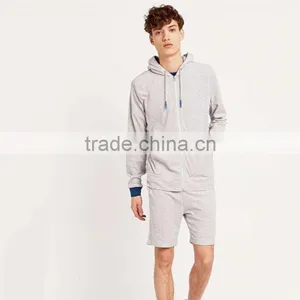 Thin Hoodie With String Blank Pullover Grey Wholesale Plain Zip Hoodies thumbnail-1