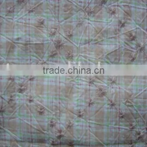 Cotton/polyest Yarn Dyed Fabric With Embroidery thumbnail-1