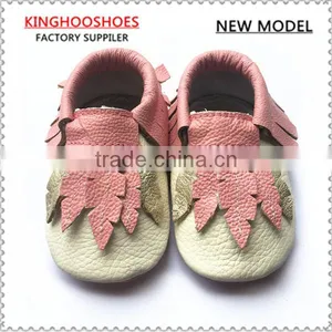 Wholesale Genuine Leather Baby Girl Shoes Moccasins thumbnail-1