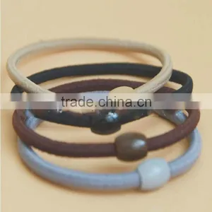 Girls Rubber Elastic Hair Ties Ponytail With Beads thumbnail-2