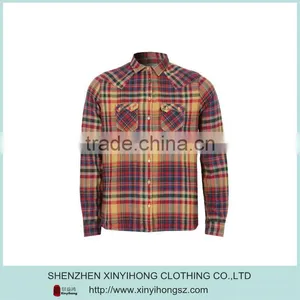 Classical Plaid Cotton Stretch Double Pocket Casual Shirts Wholesale thumbnail-1