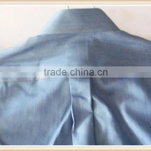 2016 CUSTOM Men Elephant Embroidered Denim Shirts thumbnail-6