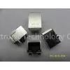1000BASE Network RJ45 Connectors With PBT Black Housing Front and Back Pin thumbnail-1
