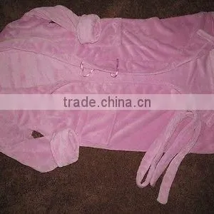 Womens M Pink Bathrobe so Soft 46L Chest 42 Sonoma thumbnail-1