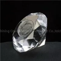 Etched Crystal Diamond thumbnail-1