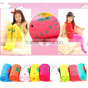 Baby Girl Children Kids Pantyhose Stocking Velvet Kitty Cat Dancing Pantyhose 12 Candy Colors thumbnail-2