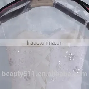 Custom Printed Wedding Dress Garment Bag Wholesale Wedding Dress Cover Bag Dust Bag for Dresses WB08 thumbnail-6