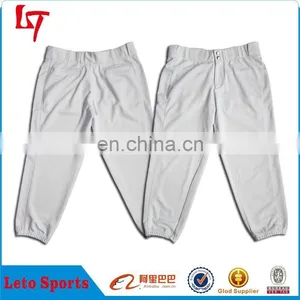 White Classical Button Polyester Spandex Blank Stretch Bottoms Lady Trousers thumbnail-3