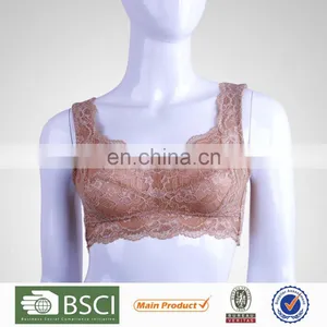 China Manufacturer Elegant Young Lady Brown Underwire Camisole Bra thumbnail-1