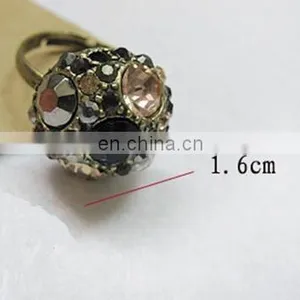 Godbead Mushroom Head Ring Fashion Plated Genuine Austrian Crystal Party Club Rings Jewelry thumbnail-6