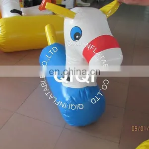 Inflatable Blue Horse for Sport Climbing Game thumbnail-2