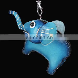 Cute Animal Elephant Zipper Key Chain Genuine Leather Pocket Coin Purse MCP-0001 thumbnail-1