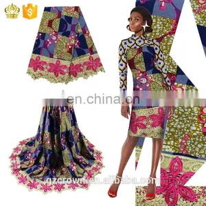 Hot Selling Exquisite French Lace Fabric,African Cord Lace High Quality Super Wax Lace Wax Fabrics For Make ClothesH170111007 thumbnail-1