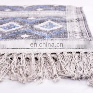 Indian Rug Dari Rugs Woven Mat Cotton Floor Runner Yoga Mat 3x5 Ft Bohemian Carpet thumbnail-2