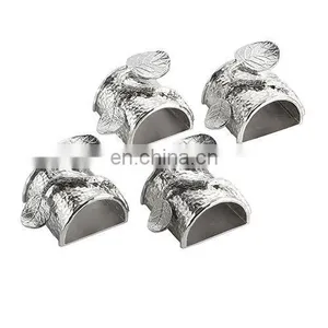 Botanical Leaf Napkin Ring Set thumbnail-1