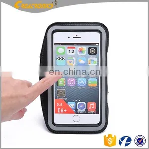 Unisex Armband Case Bluetooth Smart Armband Handleiding Black Fabric Custom Phone Running Silicone Reflective Sport Armband thumbnail-2