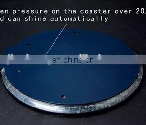 ABS Plastic LED Acrylic Coaster for Craft thumbnail-4