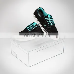 Factory OEM Clear Acrylic Plexiglass Shoe Box thumbnail-1