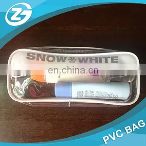 Wholesale Toilet Towel Packaging Custom Clear Plastic PVC Travel Cosmetic Bag With Zipper thumbnail-6