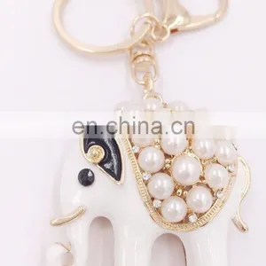 Animal Auspicious Elephant Key Chains Car Keyring Handbag Pendant Jewelry Ornaments thumbnail-3
